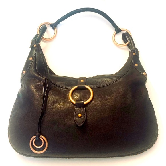KATE LANDRY Brown Large
Leather Hobo Shoulder Handbag - Picture 1 of 10